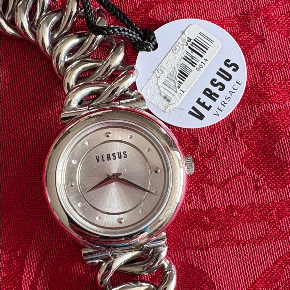Versus Versace Silver Chain-Link Women's Watch